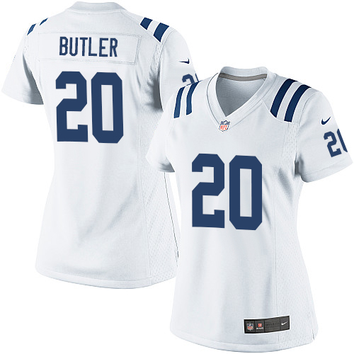 Women's Elite Darius Butler Nike Jersey White Road - #20 NFL Indianapolis Colts